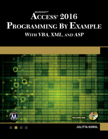 Microsoft Access 2016 Programming By Example