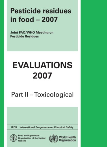 Pesticide Residues in Food 2007