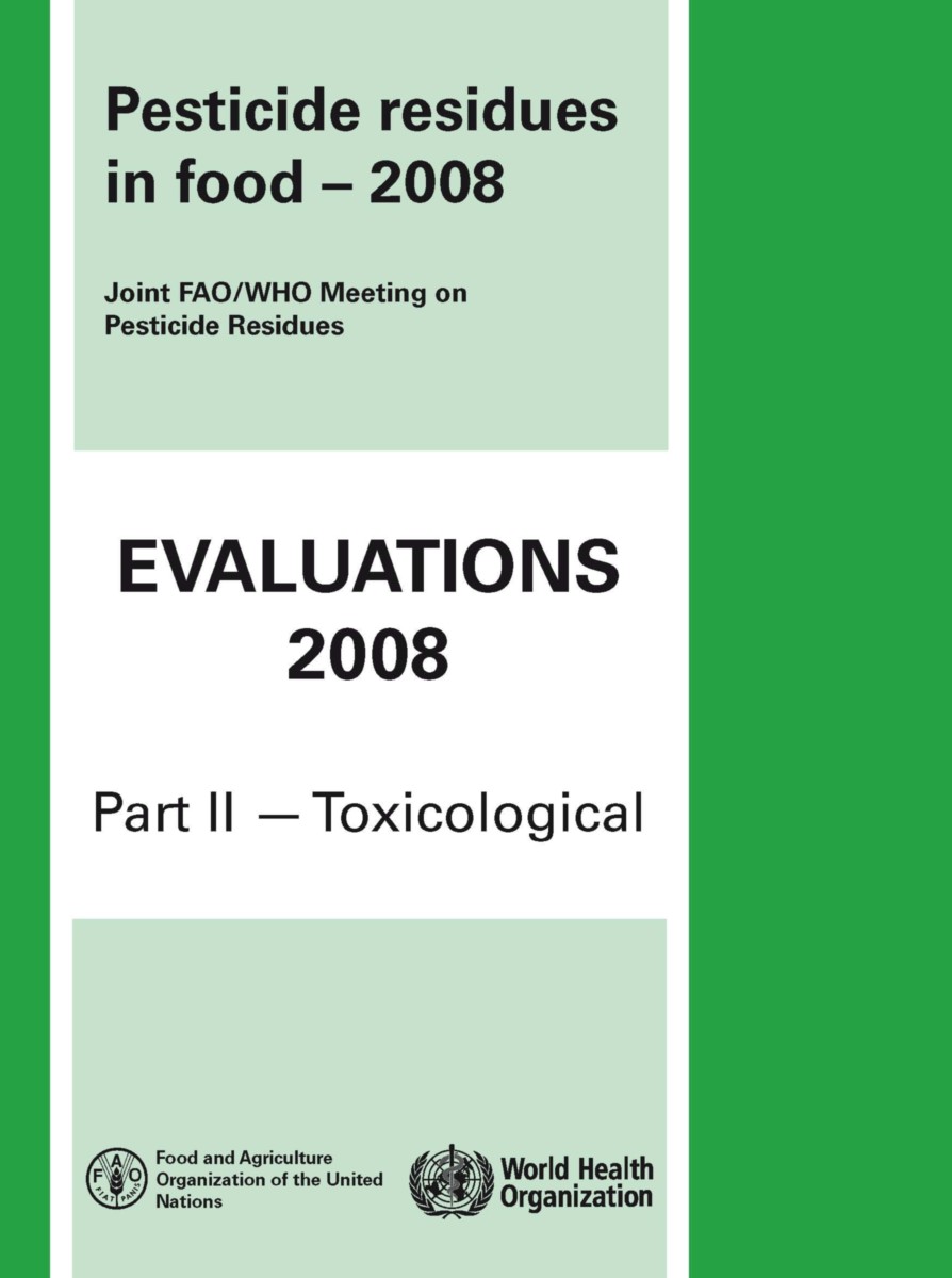 Pesticide Residues in Food 2008