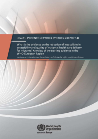 What is the evidence on the reduction of inequalities in accessibility and quality of maternal health care delivery for migrants?
