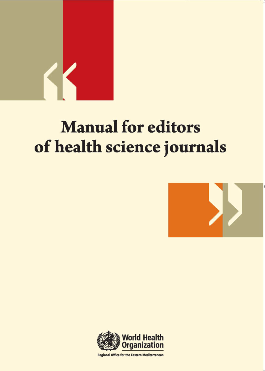 Manual for Editors of Health Science Journals